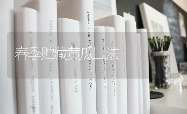 春季贮藏黄瓜三法 | 蔬菜种植