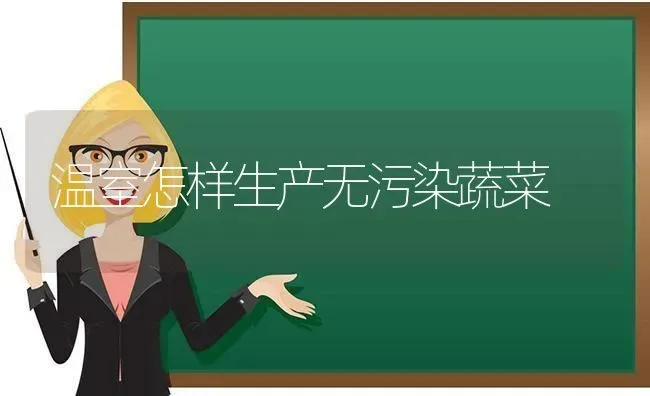 温室怎样生产无污染蔬菜 | 蔬菜种植