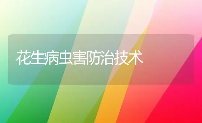 花生病虫害防治技术 | 种植病虫害防治