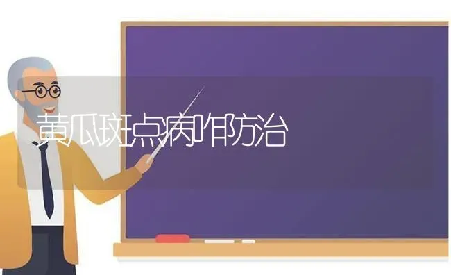 黄瓜斑点病咋防治 | 蔬菜种植
