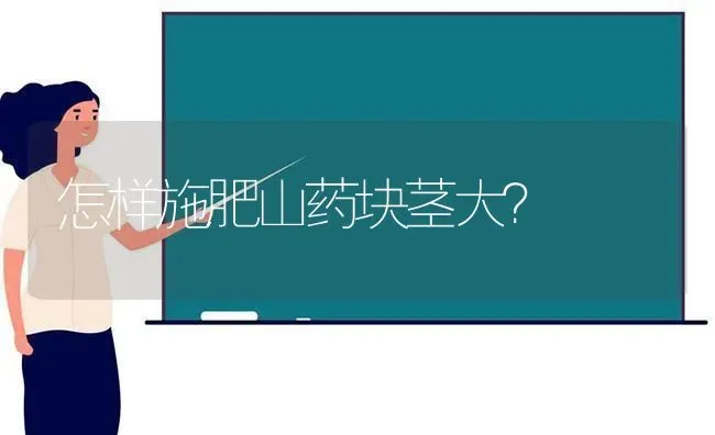 怎样施肥山药块茎大？ | 种植肥料施肥
