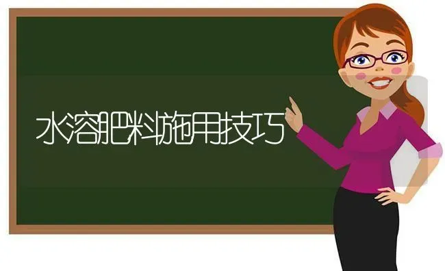 水溶肥料施用技巧 | 种植肥料施肥