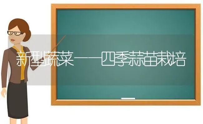 新型蔬菜——四季蒜苗栽培 | 蔬菜种植