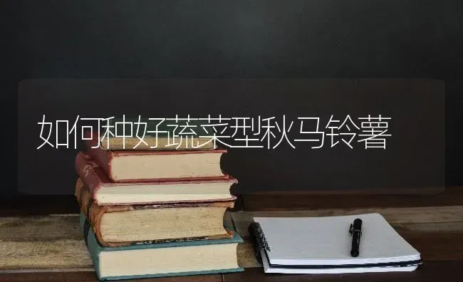 如何种好蔬菜型秋马铃薯 | 蔬菜种植