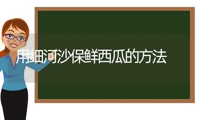 用细河沙保鲜西瓜的方法 | 瓜果种植