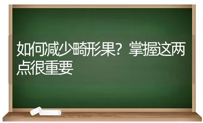 如何减少畸形果？掌握这两点很重要 | 瓜果种植