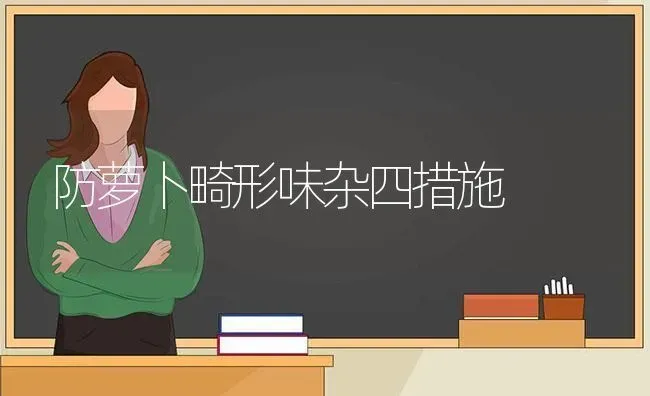 防萝卜畸形味杂四措施 | 蔬菜种植