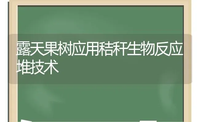 露天果树应用秸秆生物反应堆技术 | 瓜果种植