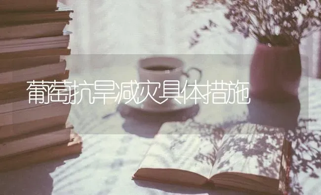 葡萄抗旱减灾具体措施 | 瓜果种植