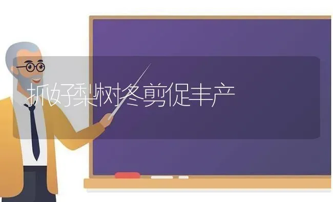 抓好梨树冬剪促丰产 | 瓜果种植
