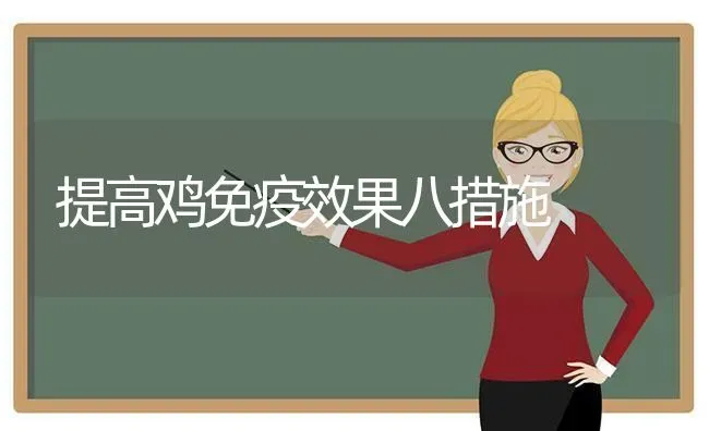 提高鸡免疫效果八措施 | 瓜果种植