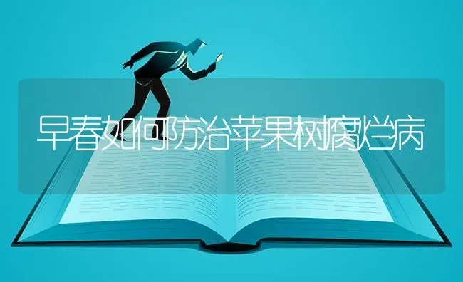 早春如何防治苹果树腐烂病 | 瓜果种植