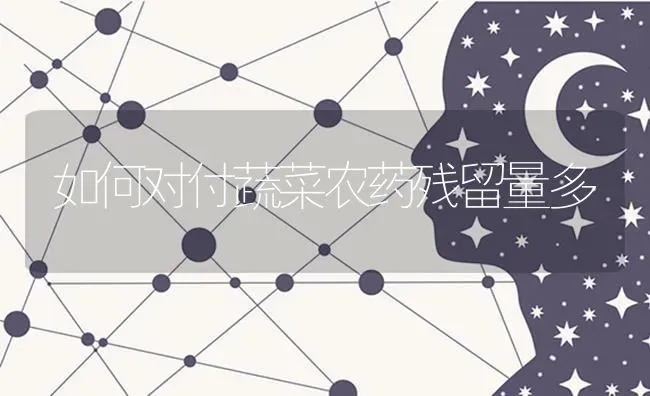 如何对付蔬菜农药残留量多 | 蔬菜种植