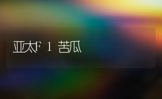 亚太F1苦瓜 | 蔬菜种植