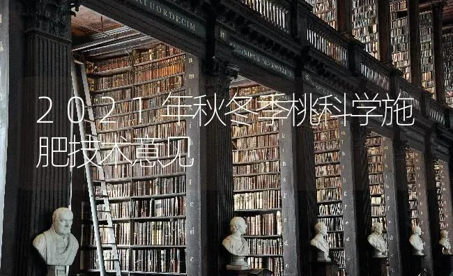 2021年秋冬季桃科学施肥技术意见 | 种植肥料施肥