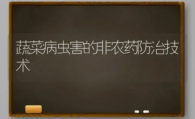 蔬菜病虫害的非农药防治技术 | 蔬菜种植