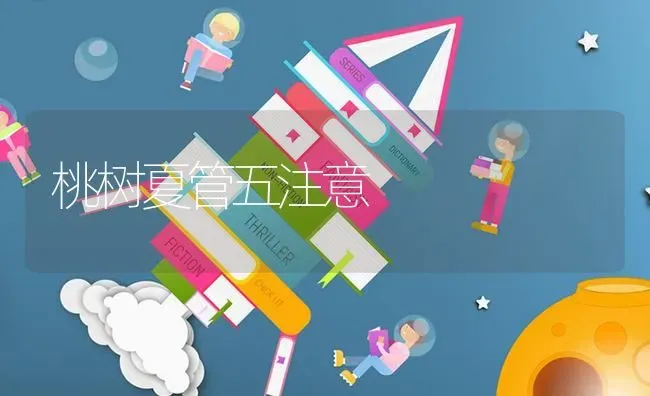 桃树夏管五注意 | 瓜果种植