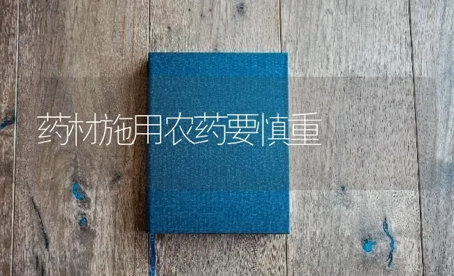 药材施用农药要慎重 | 药材种植