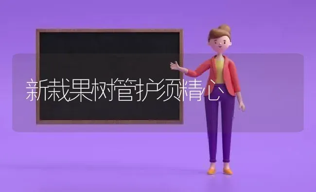 新栽果树管护须精心 | 瓜果种植