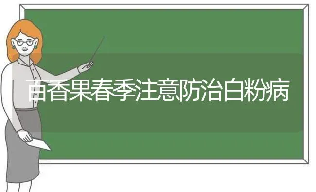 百香果春季注意防治白粉病 | 瓜果种植