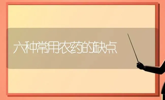 六种常用农药的缺点 | 种植病虫害防治