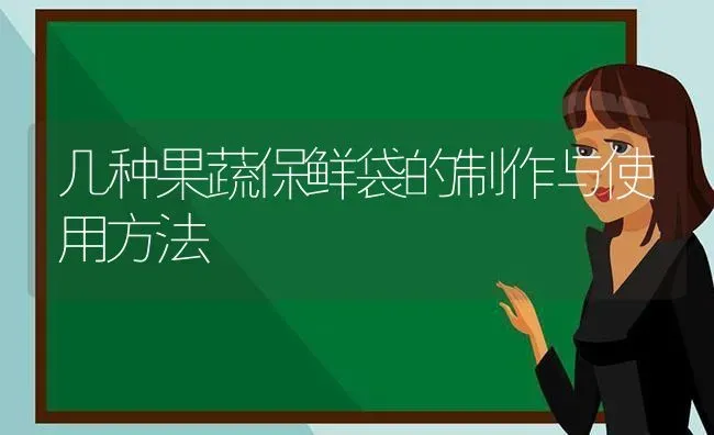 几种果蔬保鲜袋的制作与使用方法 | 瓜果种植