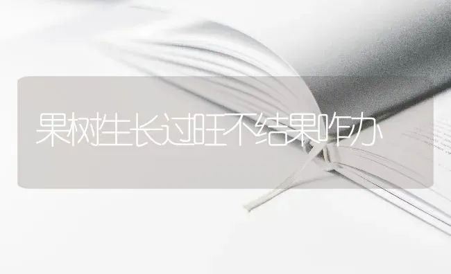 果树生长过旺不结果咋办 | 瓜果种植