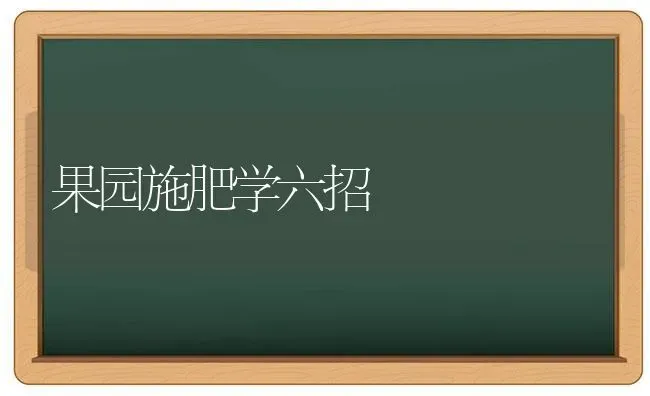 果园施肥学六招 | 瓜果种植