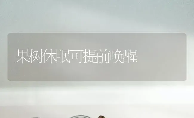 果树休眠可提前唤醒 | 瓜果种植
