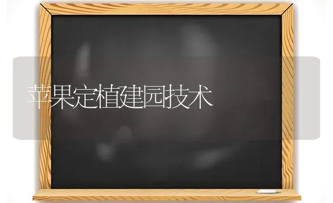 苹果定植建园技术 | 瓜果种植