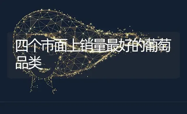 四个市面上销量最好的葡萄品类 | 瓜果种植