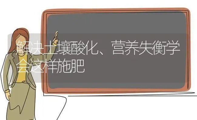 解决土壤酸化、营养失衡学会这样施肥 | 种植肥料施肥