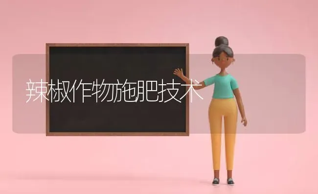 辣椒作物施肥技术 | 种植肥料施肥