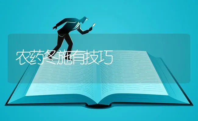 农药冬施有技巧 | 种植病虫害防治