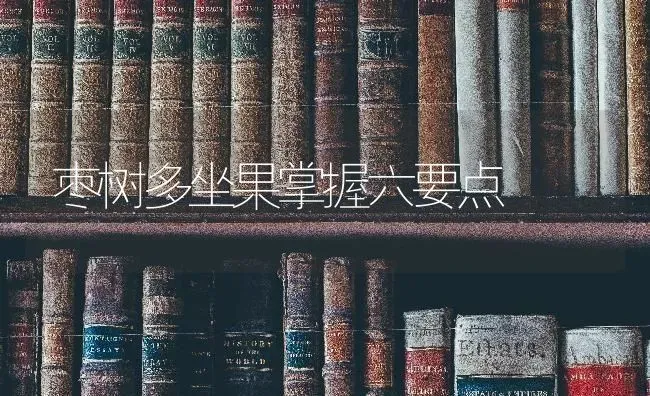 枣树多坐果掌握六要点 | 瓜果种植