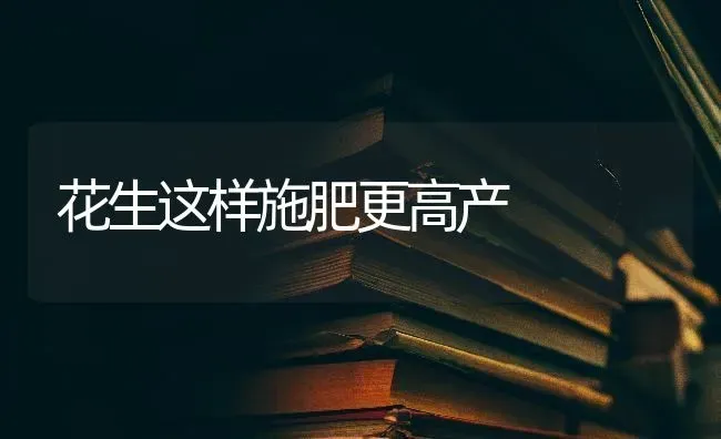 花生这样施肥更高产 | 种植肥料施肥