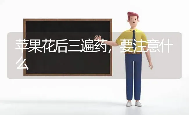 苹果花后三遍药，要注意什么 | 瓜果种植