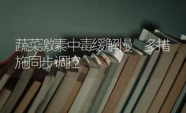 蔬菜激素中毒缓解慢 多措施同步调控 | 蔬菜种植