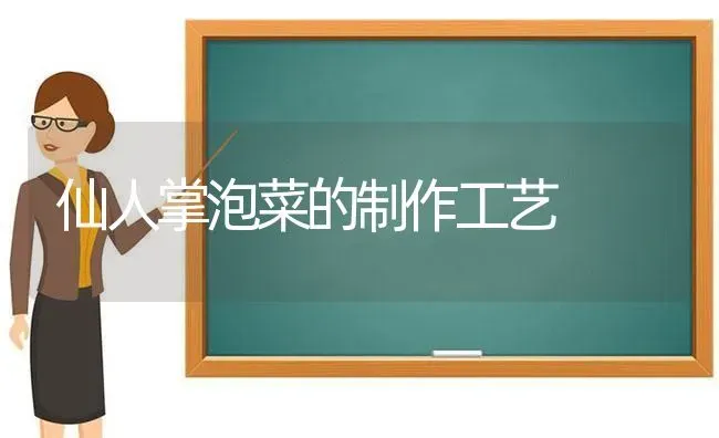 仙人掌泡菜的制作工艺 | 蔬菜种植