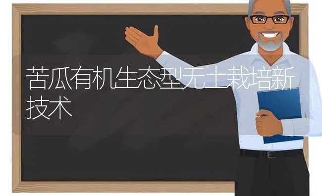 苦瓜有机生态型无土栽培新技术 | 蔬菜种植