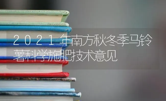 2021年南方秋冬季马铃薯科学施肥技术意见 | 种植肥料施肥