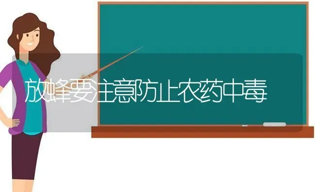 放蜂要注意防止农药中毒 | 种植病虫害防治