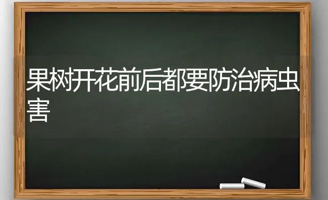 果树开花前后都要防治病虫害 | 瓜果种植