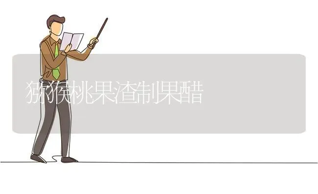 猕猴桃果渣制果醋 | 瓜果种植