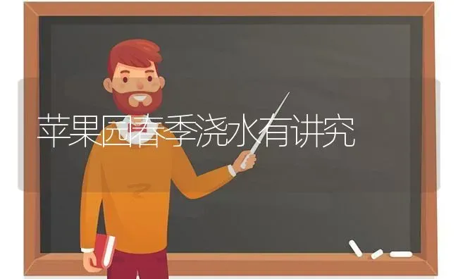 苹果园春季浇水有讲究 | 瓜果种植
