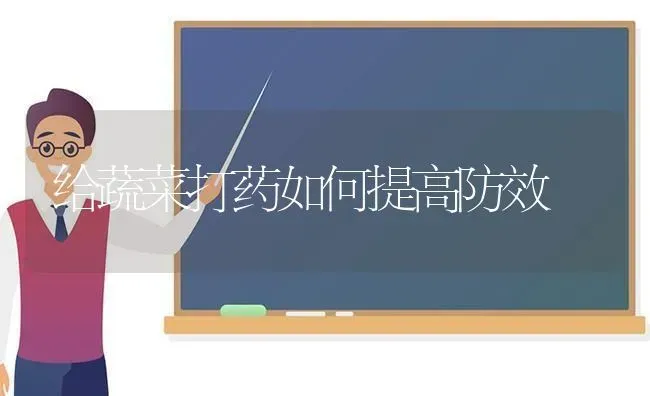 给蔬菜打药如何提高防效 | 蔬菜种植