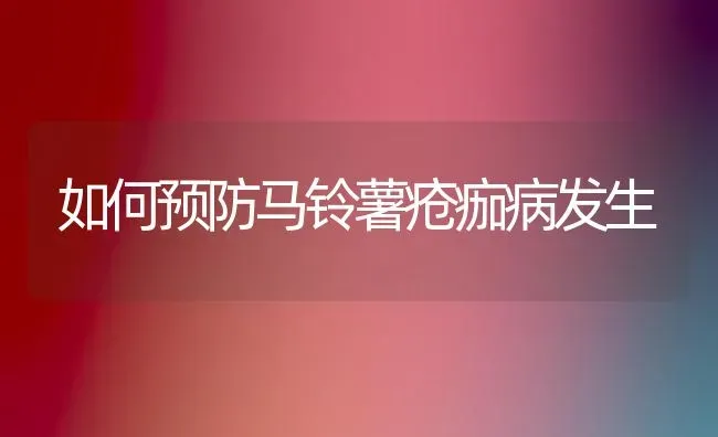 如何预防马铃薯疮痂病发生 | 粮油作物种植