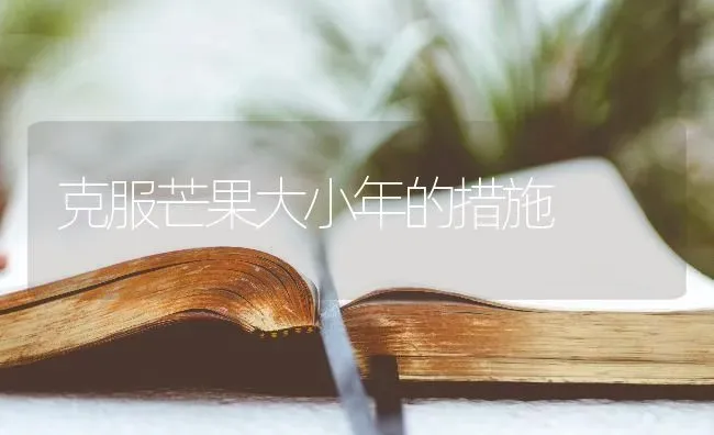 克服芒果大小年的措施 | 瓜果种植