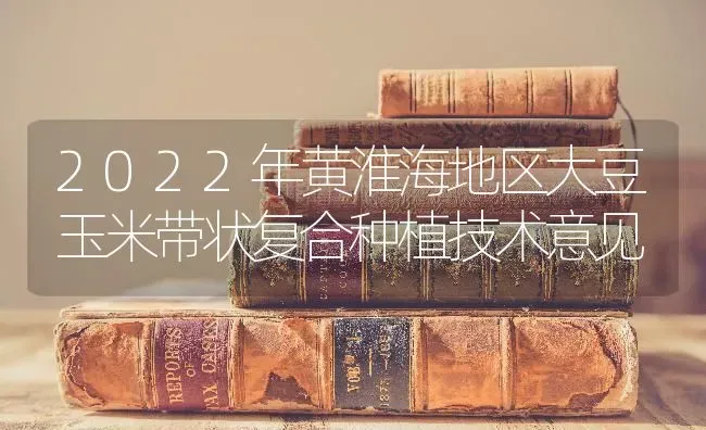 2022年黄淮海地区大豆玉米带状复合种植技术意见 | 粮油作物种植