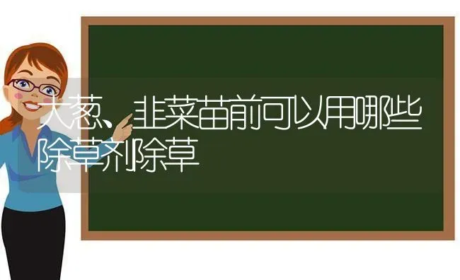 大葱、韭菜苗前可以用哪些除草剂除草 | 蔬菜种植